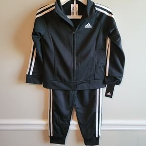 Adidas. NWT Tracksuit Set. Girls 6X. Black